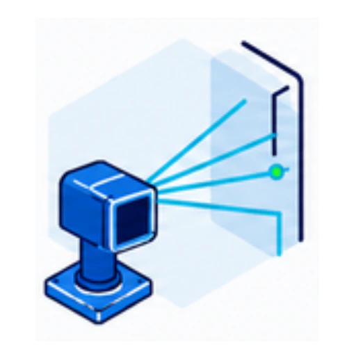 Icono de captura LiDAR y escaneo tridimensional