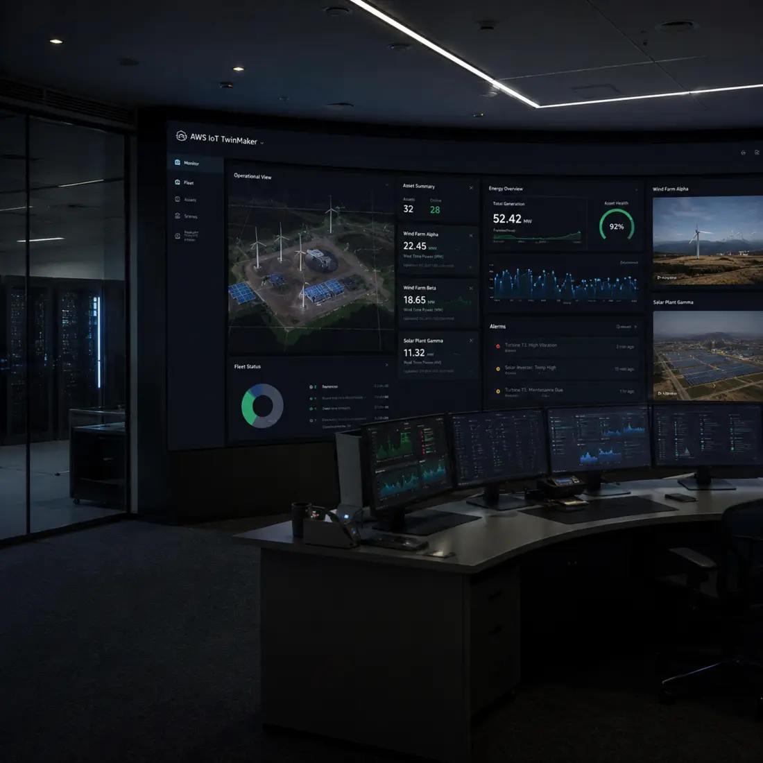 Centro de comando digital para operaciones de energía e infraestructura