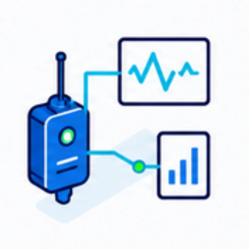 Icono de IoT y datos integrados