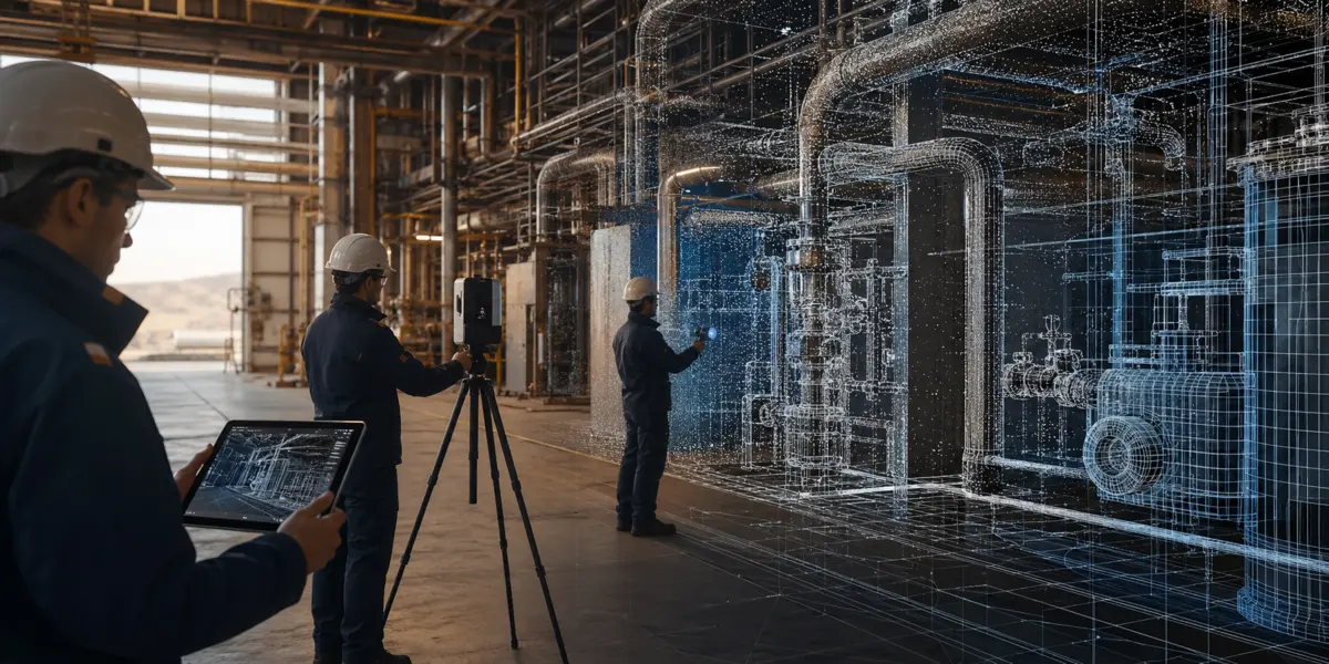 Captura y representación digital de una instalación industrial